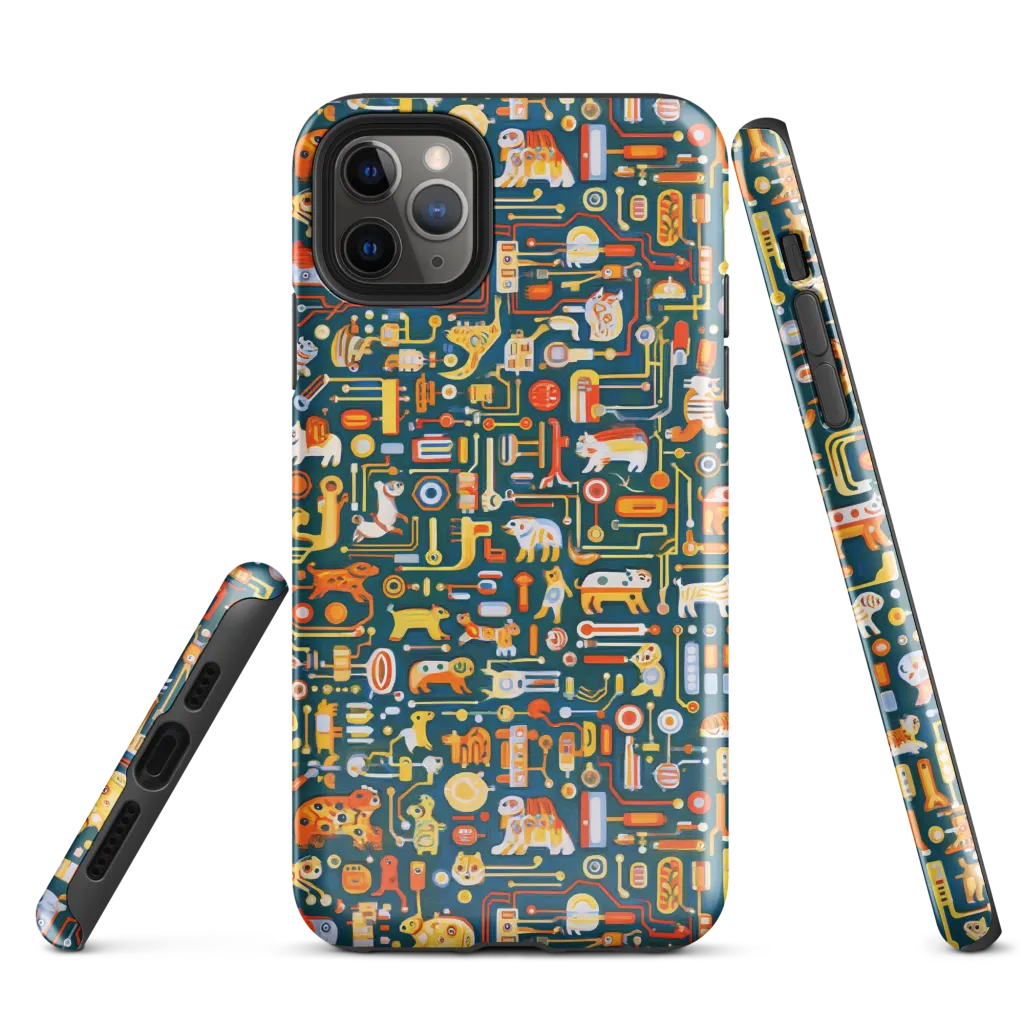 Circuit Critters on Tough Case for iPhone® — Front