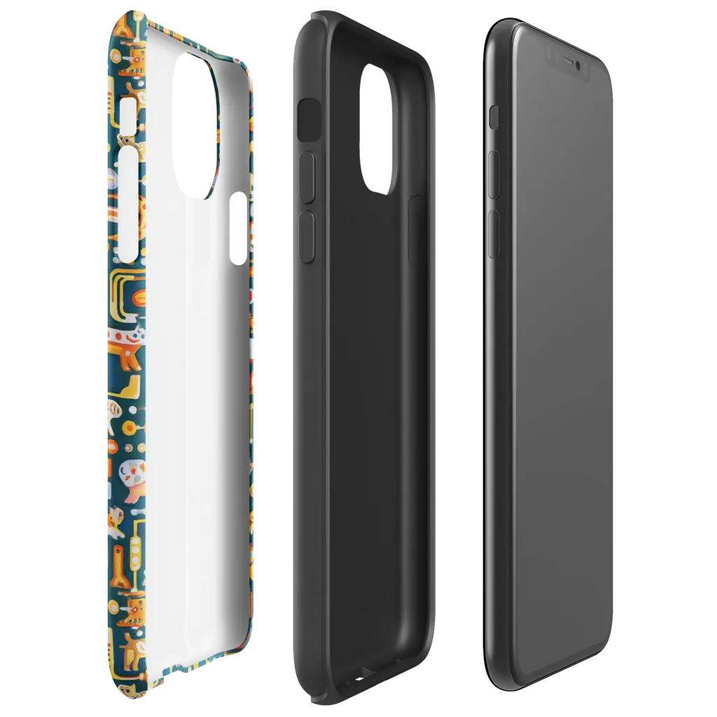 Circuit Critters on Tough Case for iPhone® — Right