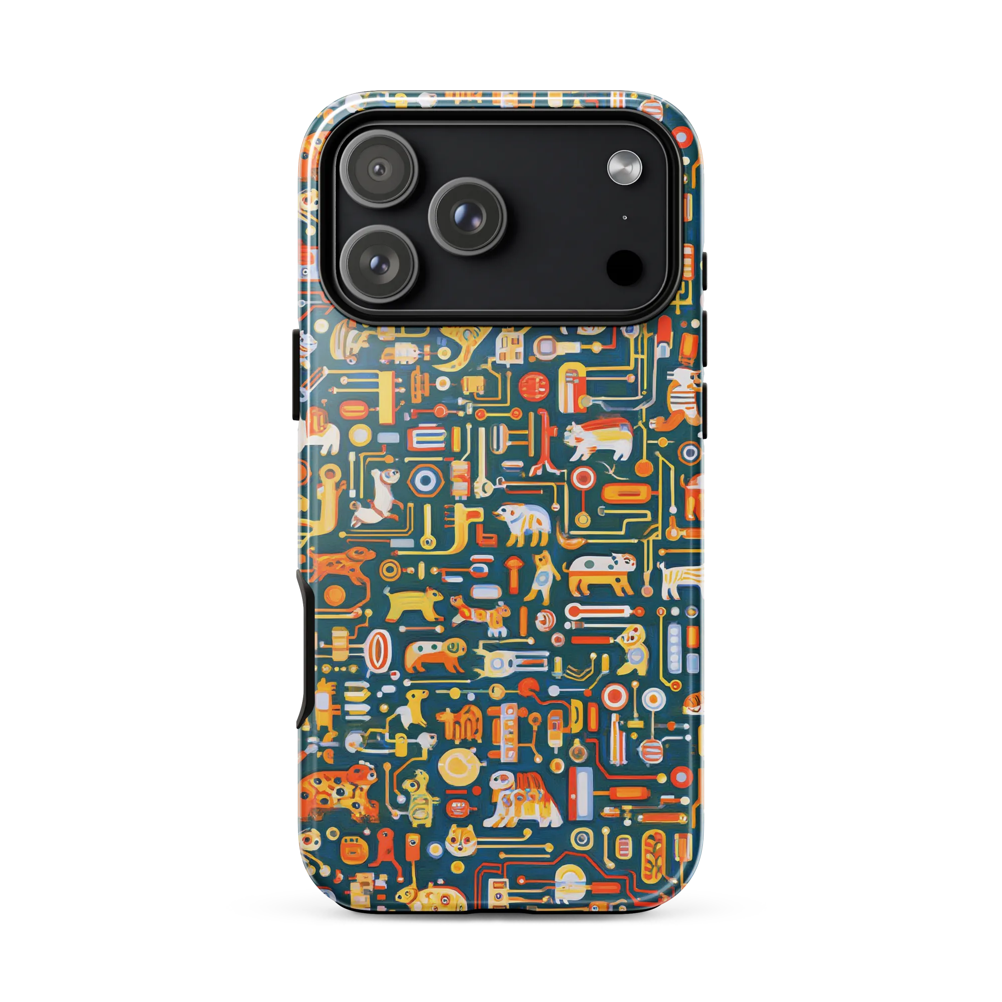 Circuit Critters on Tough Case for iPhone® — Front