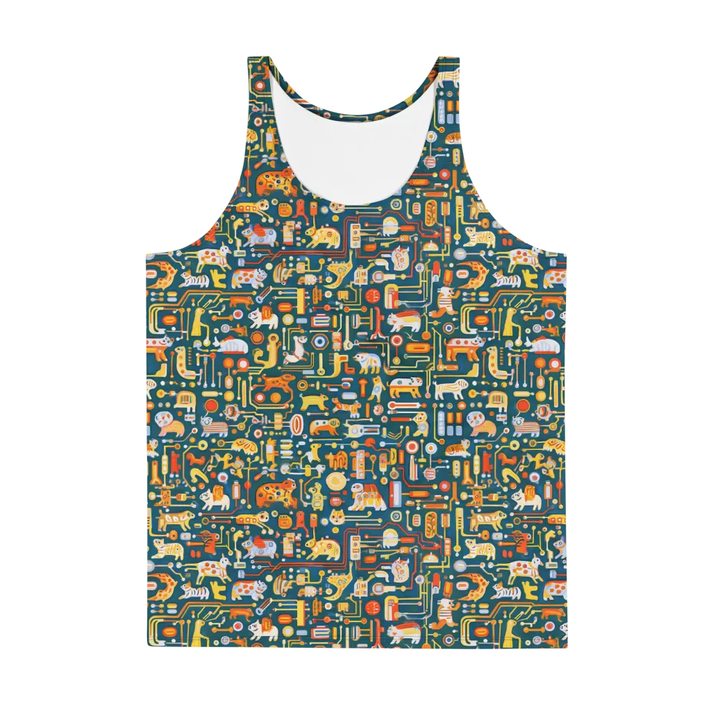 Circuit Critters on Men's Tank Top — Front