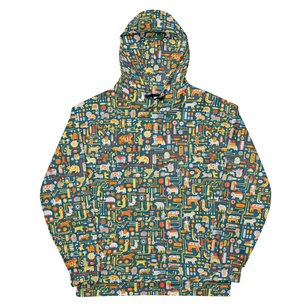 Circuit Critters on Cotton Hoodie — Front