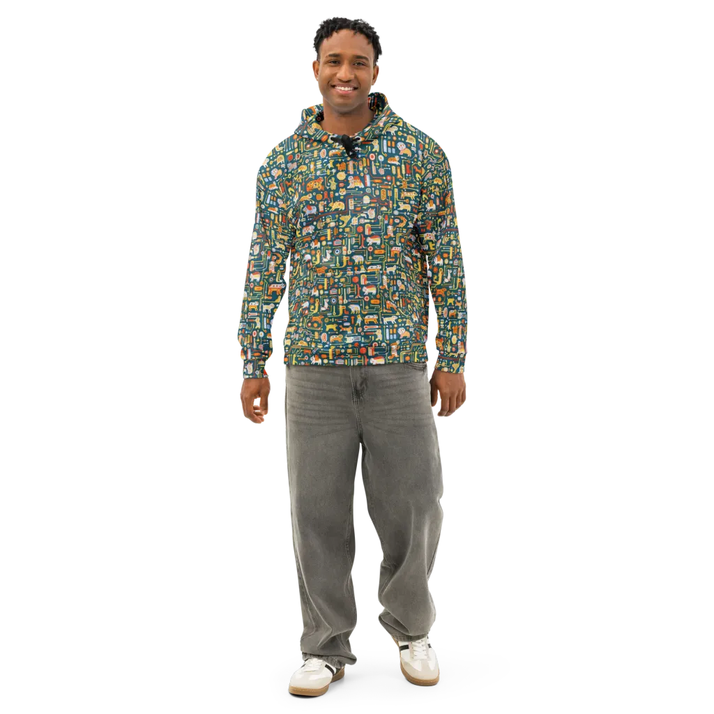 Circuit Critters on Cotton Hoodie — Front
