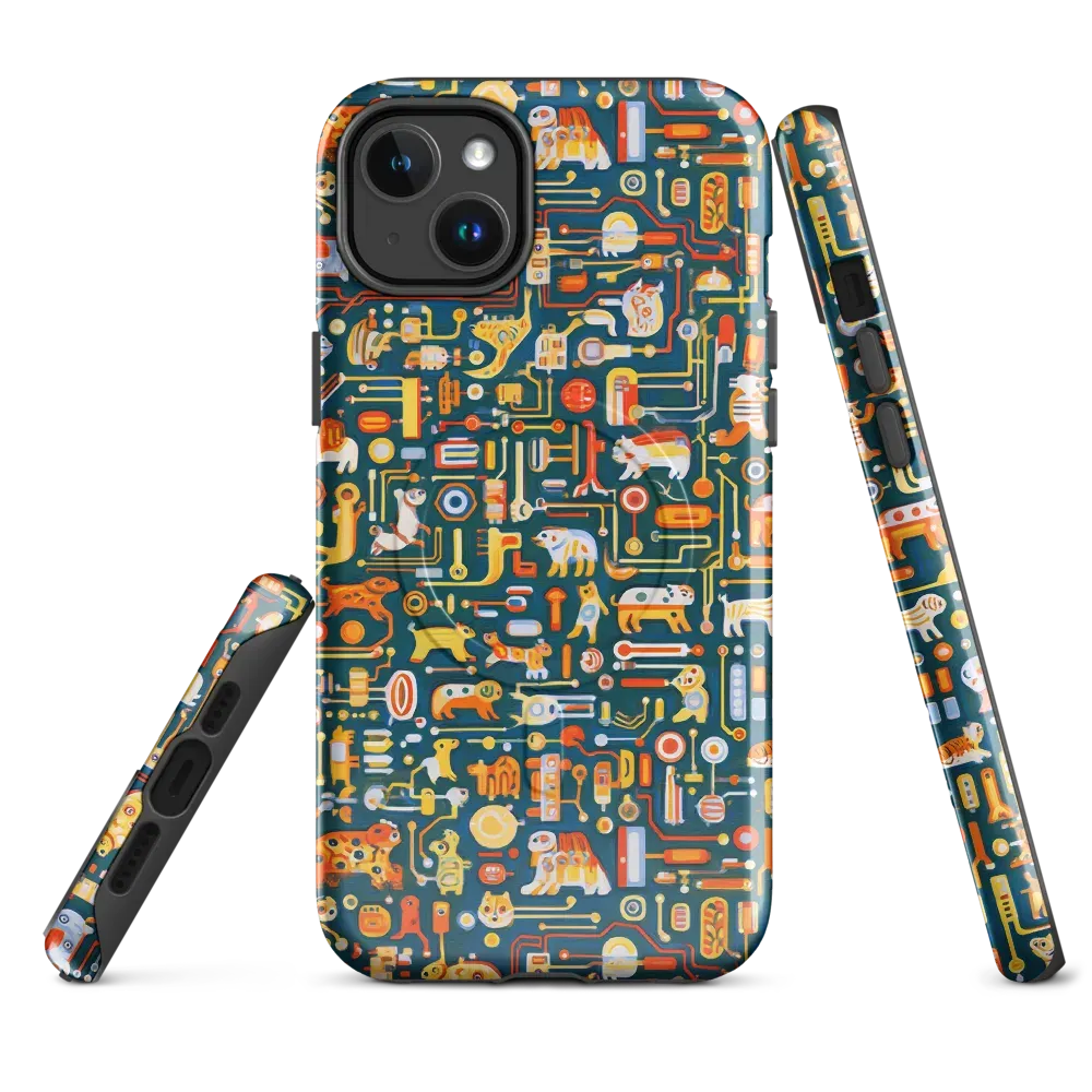 Circuit Critters on MagSafe Tough Case for iPhone® — Front