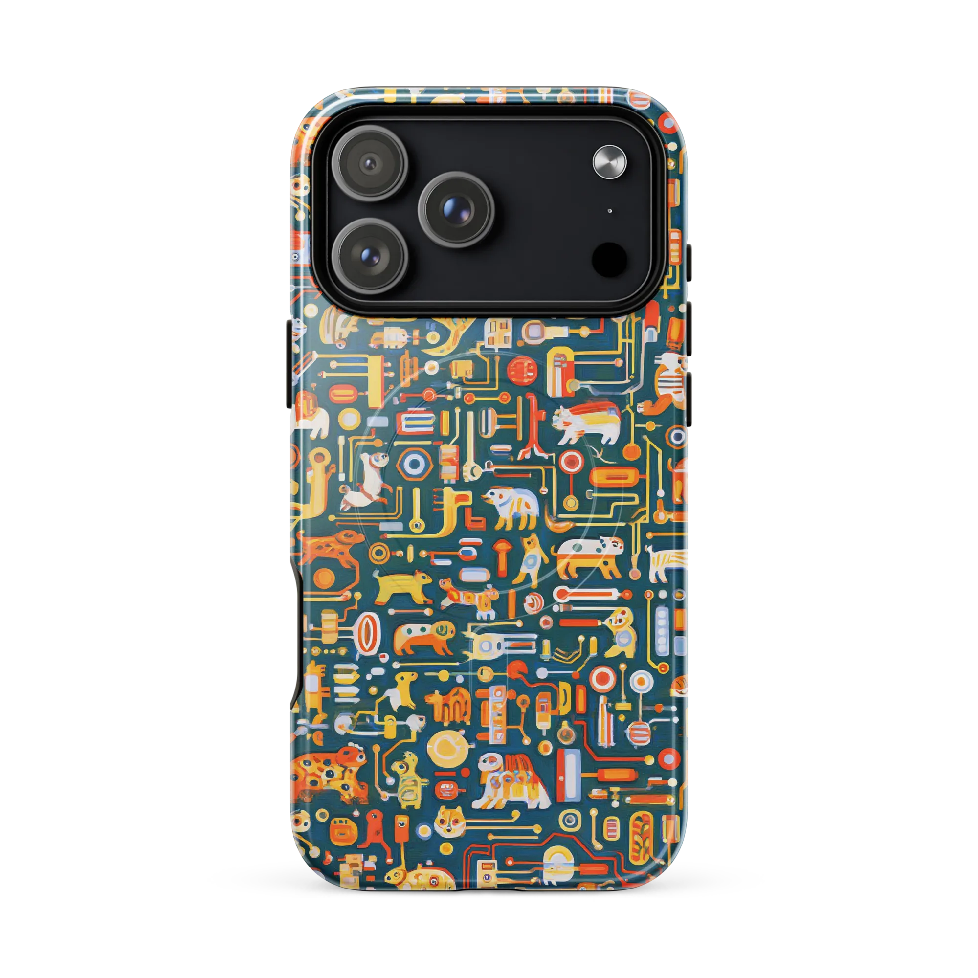 Circuit Critters on MagSafe Tough Case for iPhone® — Front