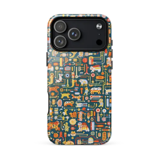 Circuit Critters on a MagSafe Tough Case for iPhone®