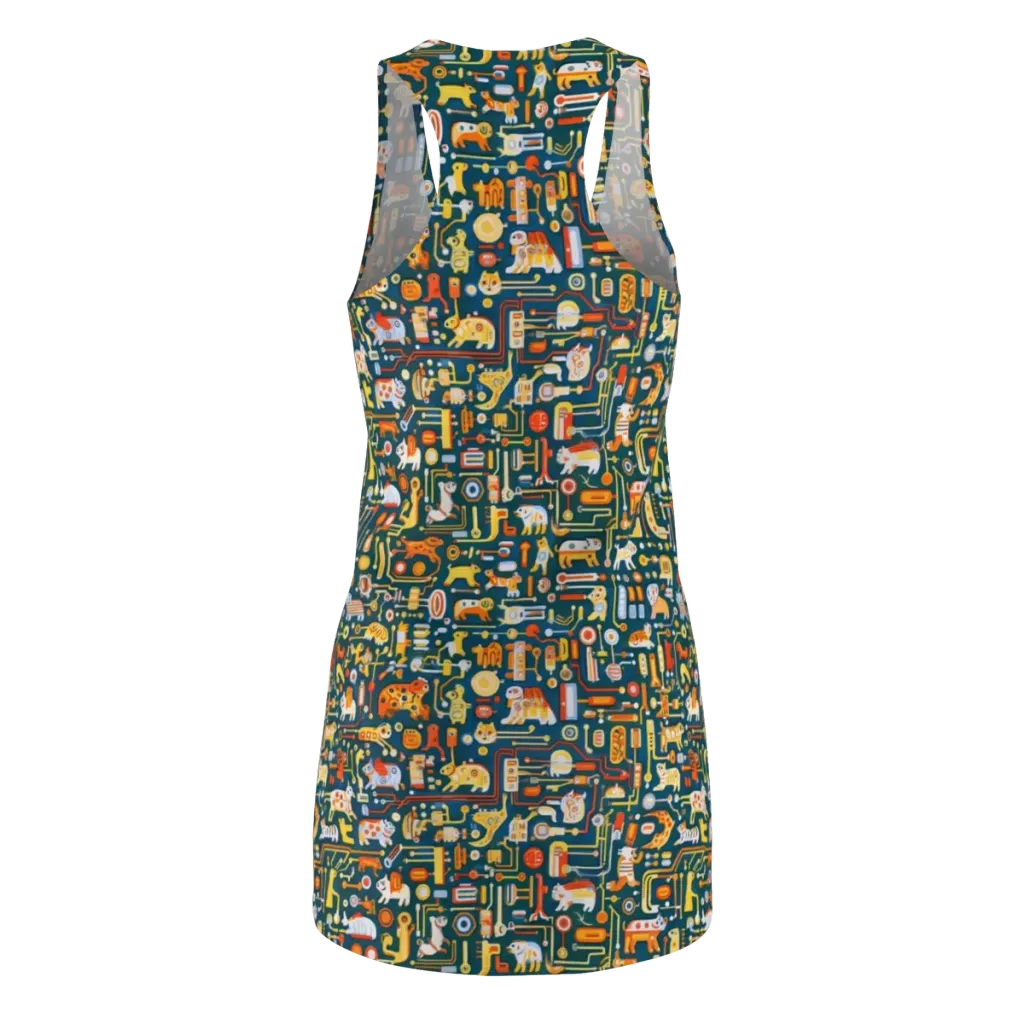 Circuit Critters on Racerback Dress — Back