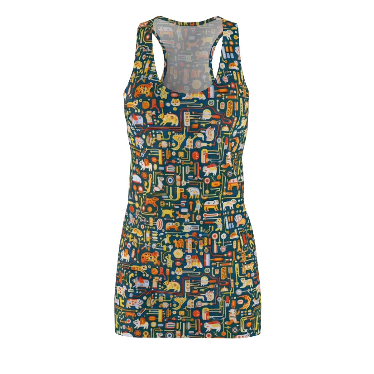 Circuit Critters on Racerback Dress — Front