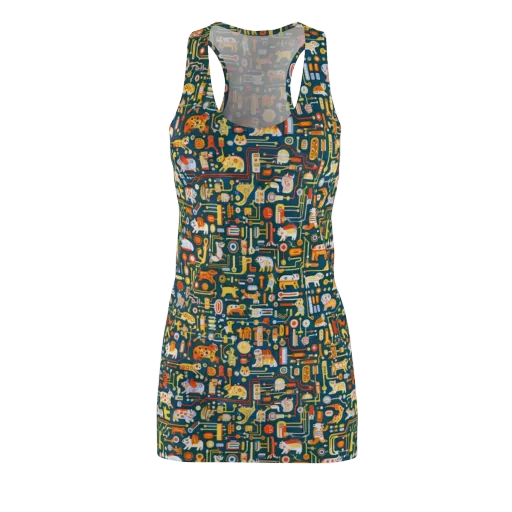 Circuit Critters on a Racerback Dress