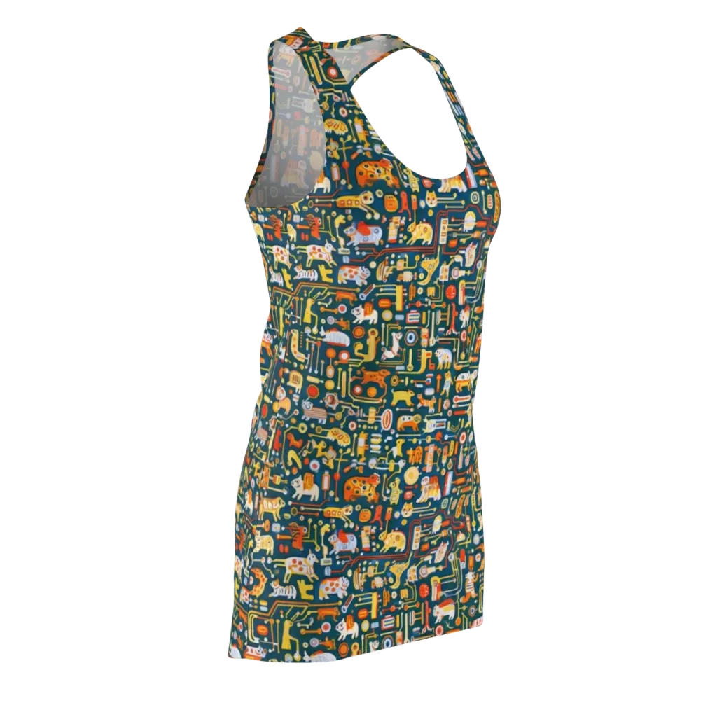 Circuit Critters on Racerback Dress — Front Side