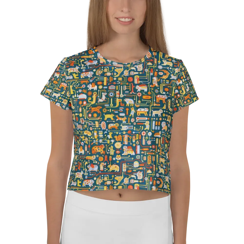Circuit Critters on Crop Tee — Front