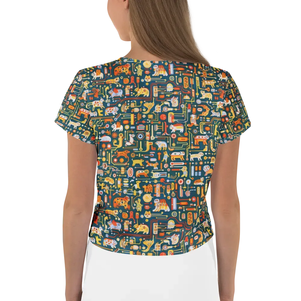 Circuit Critters on Crop Tee — Back