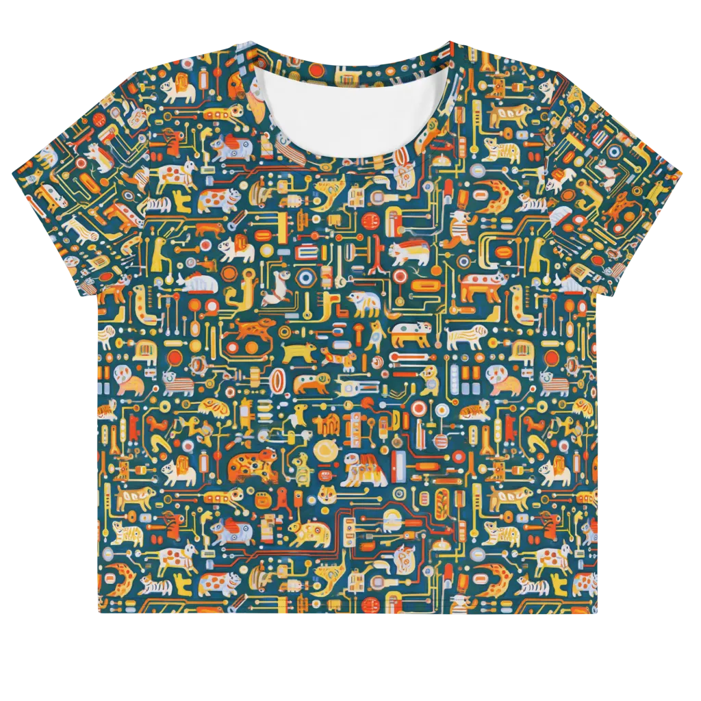 Circuit Critters on Crop Tee — Front