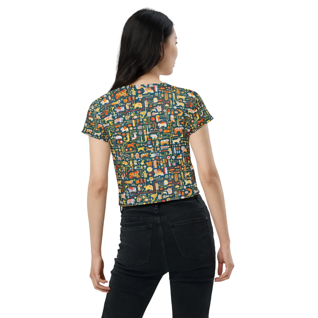 Circuit Critters on Crop Tee — Back