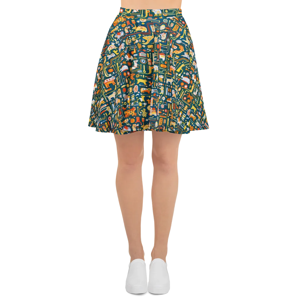 Circuit Critters on Skater Skirt — Front