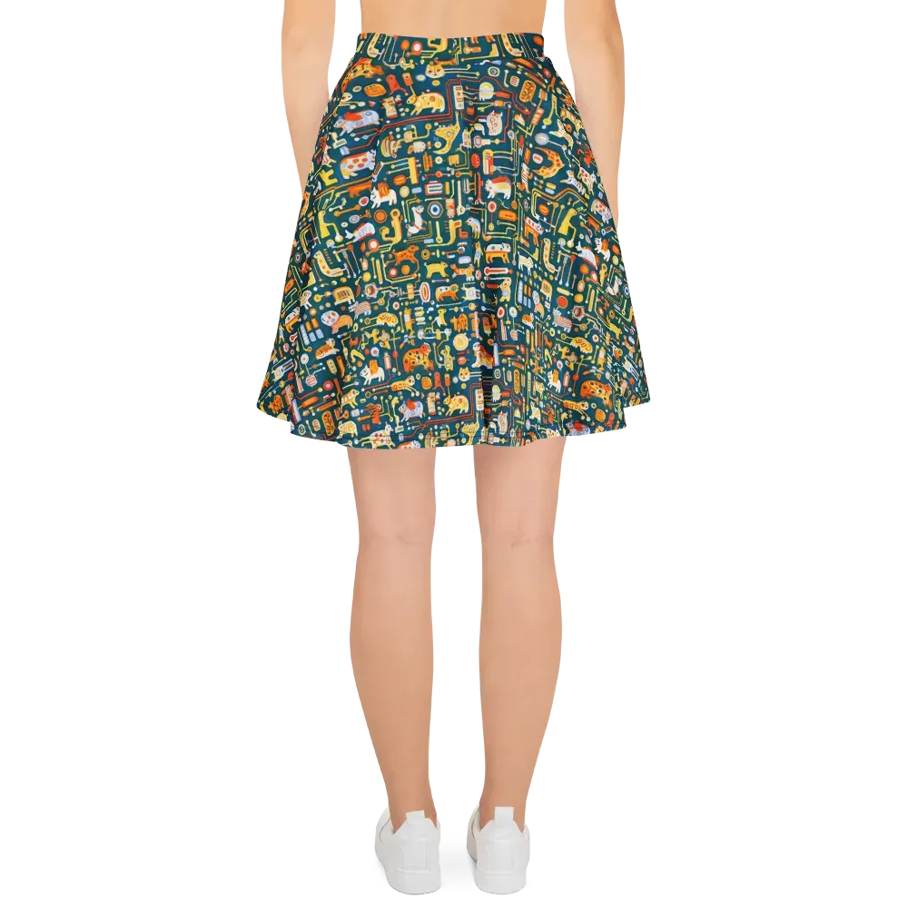 Circuit Critters on Skater Skirt — Back