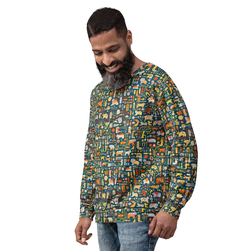 Circuit Critters on Sweatshirt — Left Front
