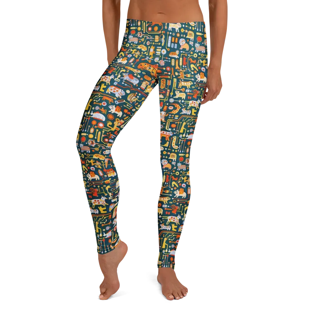 Circuit Critters on Leggings — Front