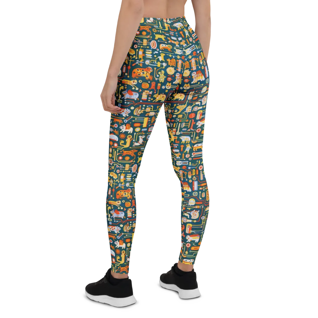 Circuit Critters on Leggings — Back