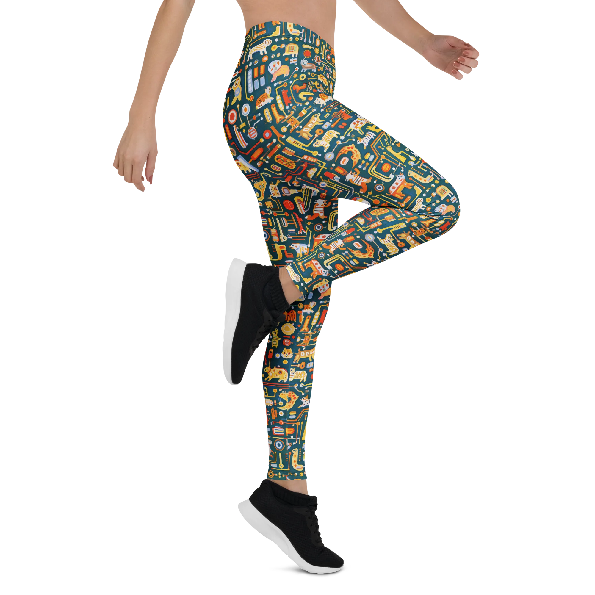 Circuit Critters on Leggings — Right