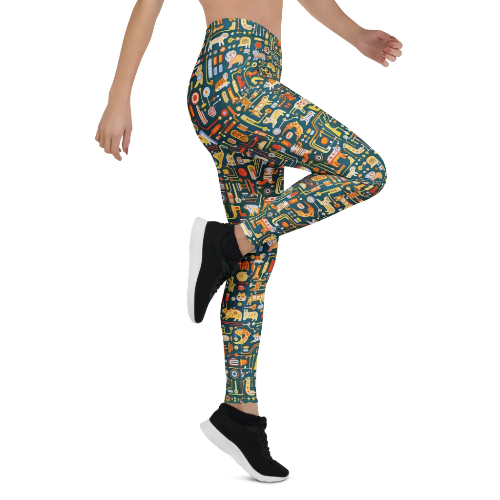 Circuit Critters on Leggings — Right