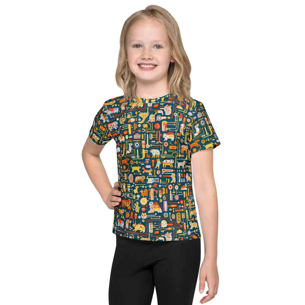 Circuit Critters on Kids Crew Neck T-Shirt — Front