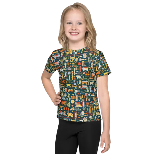Circuit Critters on a Kids Crew Neck T-Shirt