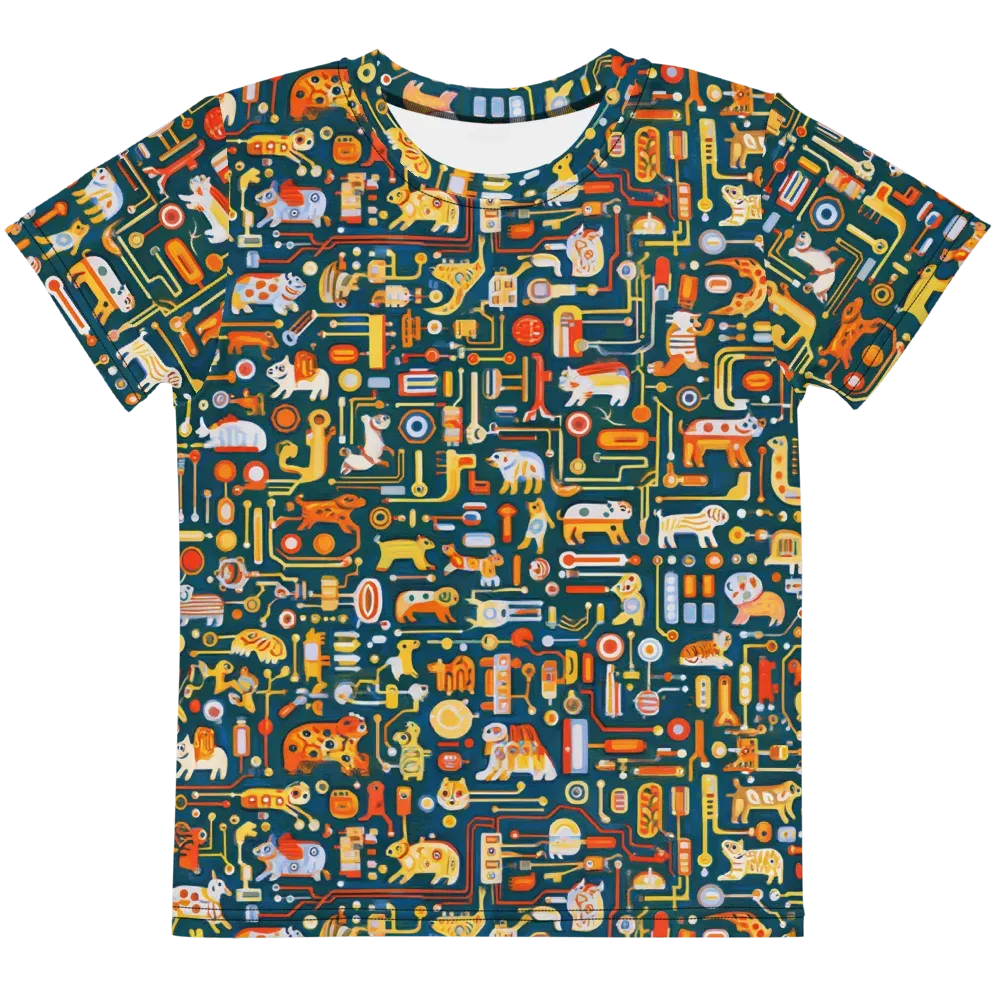 Circuit Critters on Kids Crew Neck T-Shirt — Front