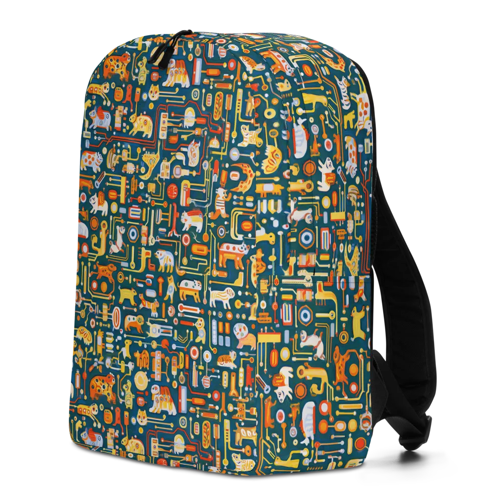 Circuit Critters on Minimalist Backpack — Left