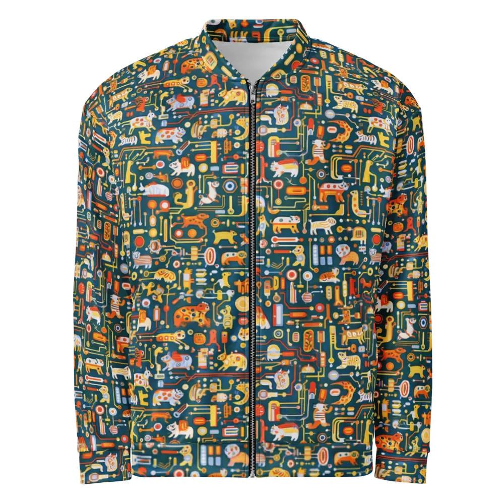 Circuit Critters on Bomber Jacket — Front