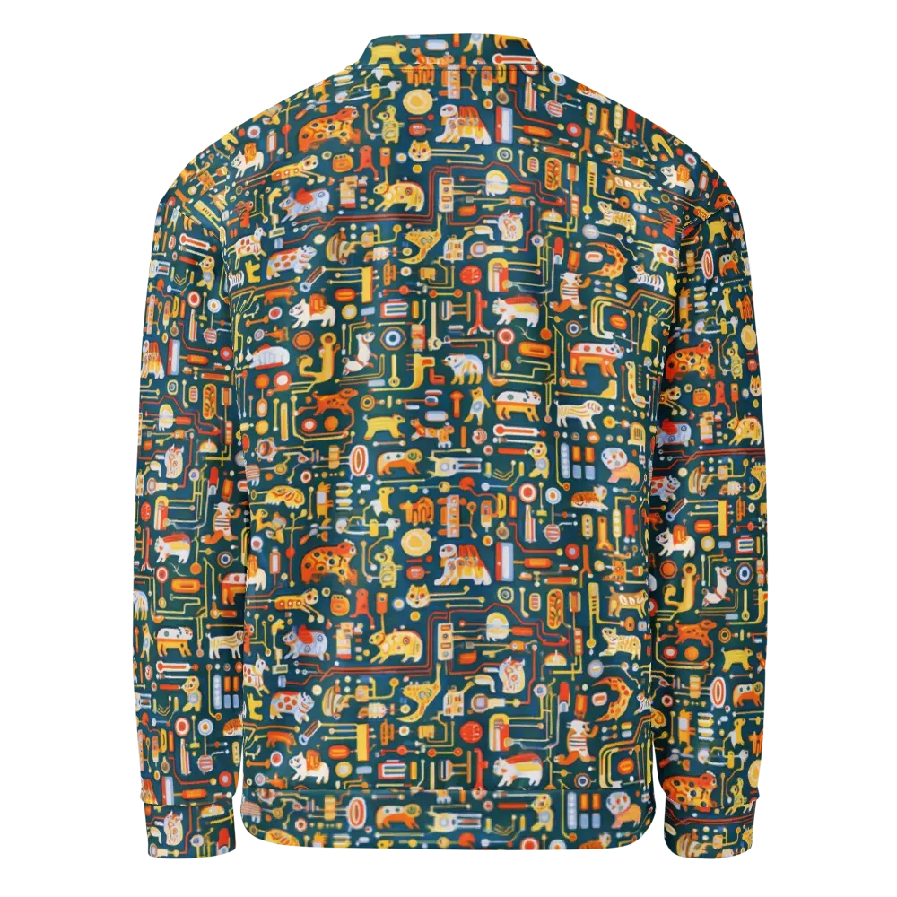 Circuit Critters on Bomber Jacket — Back