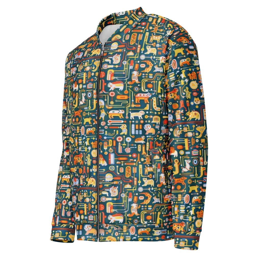 Circuit Critters on Bomber Jacket — Left Front