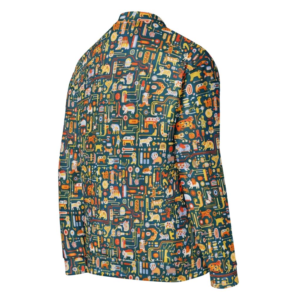 Circuit Critters on Bomber Jacket — Right Back