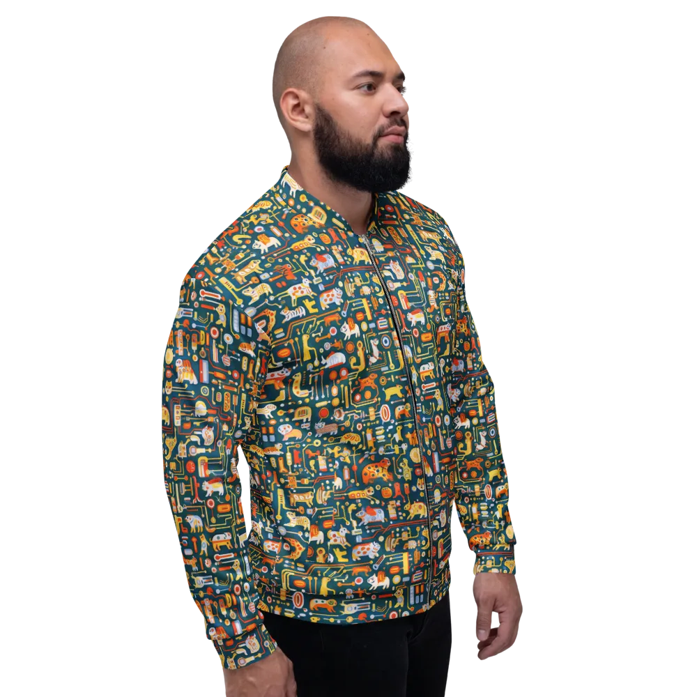 Circuit Critters on Bomber Jacket — Right