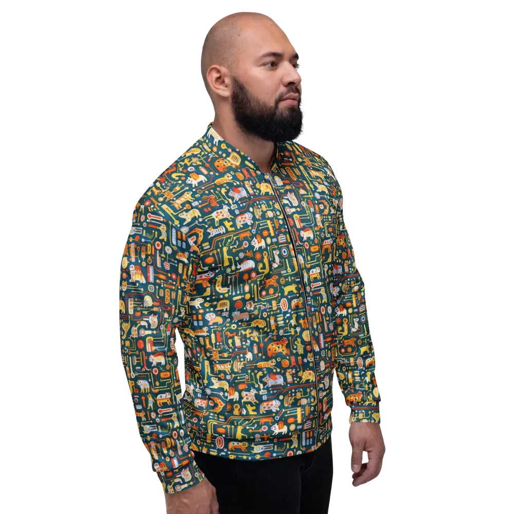 Circuit Critters on Bomber Jacket — Right