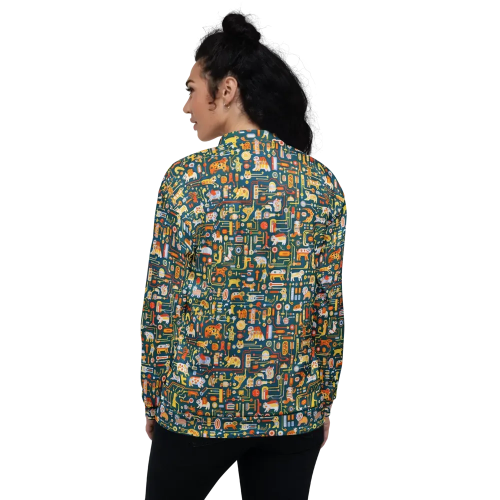 Circuit Critters on Bomber Jacket — Back