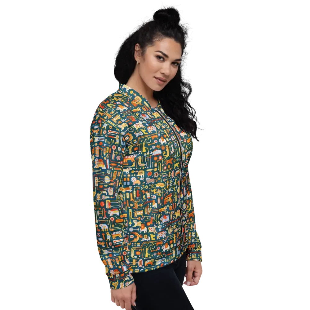 Circuit Critters on Bomber Jacket — Right