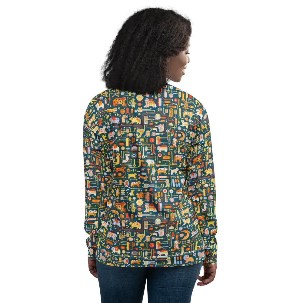 Circuit Critters on Bomber Jacket — Back