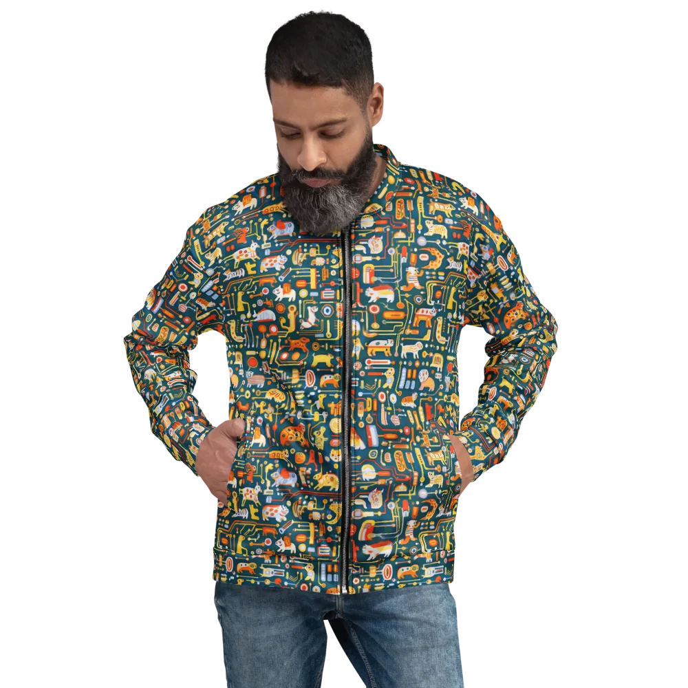 Circuit Critters on Bomber Jacket — Front