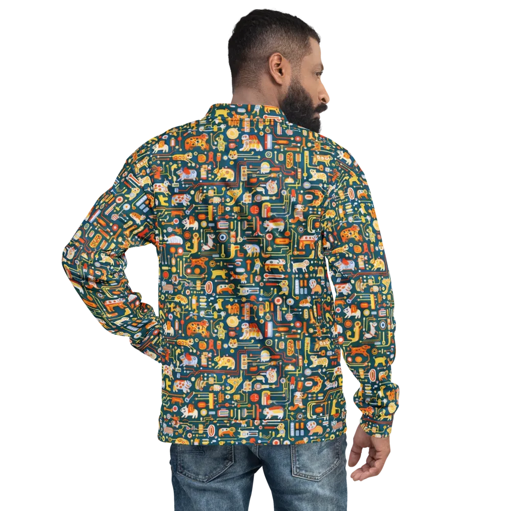 Circuit Critters on Bomber Jacket — Back