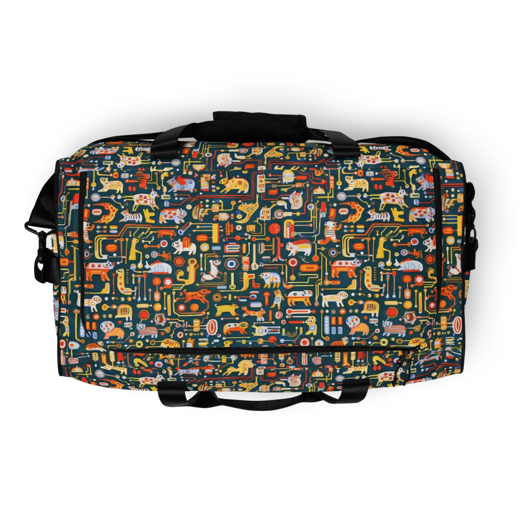 Circuit Critters on Duffle Bag — Top