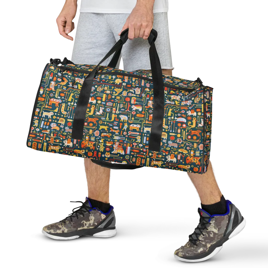 Circuit Critters on Duffle Bag — Front