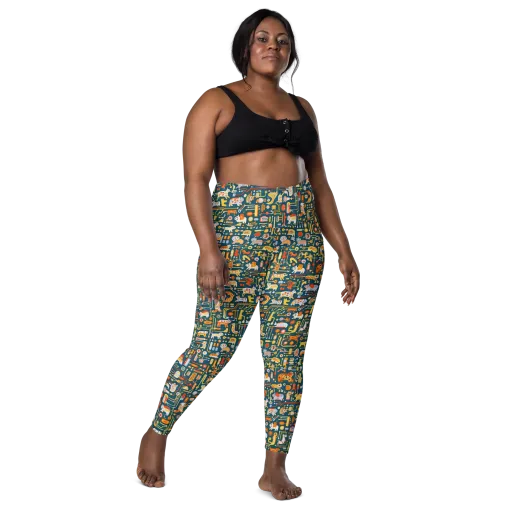 Circuit Critters on a Leggings with Pockets