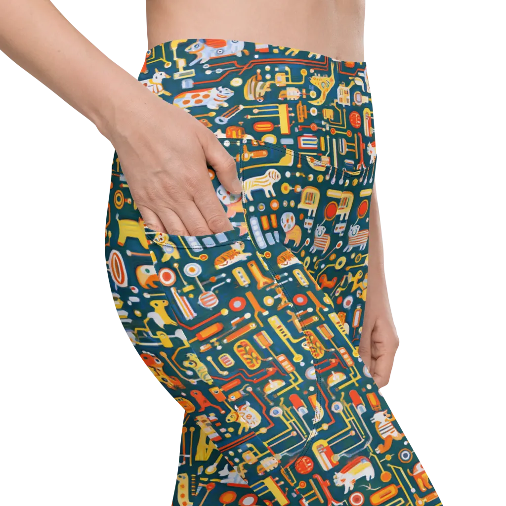 Circuit Critters on Leggings with Pockets — Product details