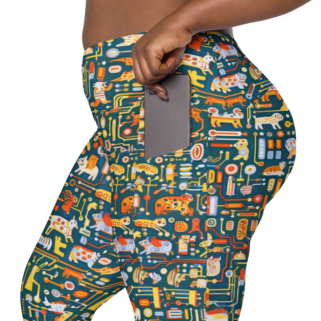 Circuit Critters on Leggings with Pockets — Product details 2