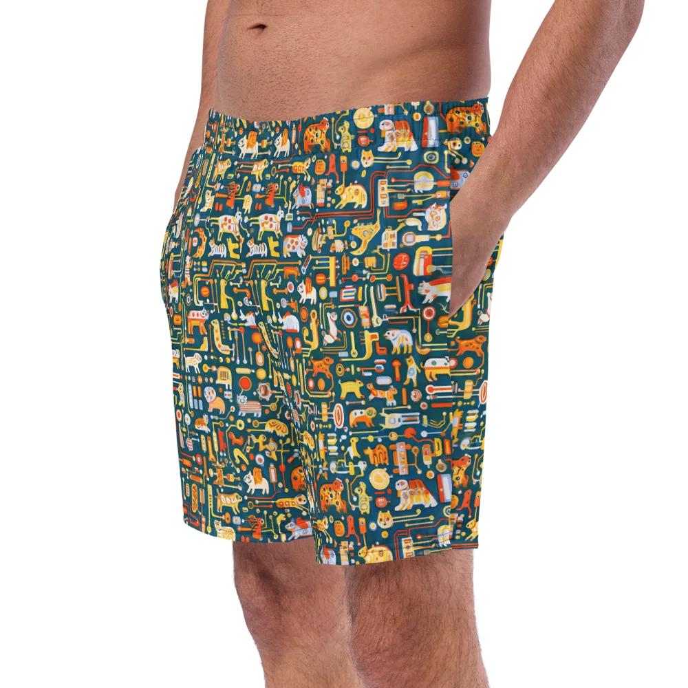 Circuit Critters on Swim Trunks — Left Front
