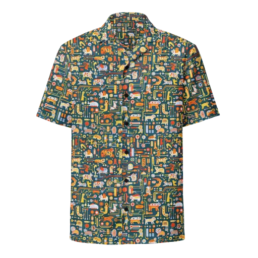 Circuit Critters on a Button Shirt