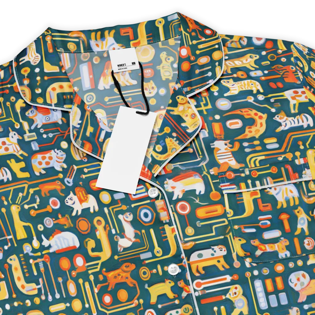 Circuit Critters on Women's Short Sleeve Pajama Top — Product details