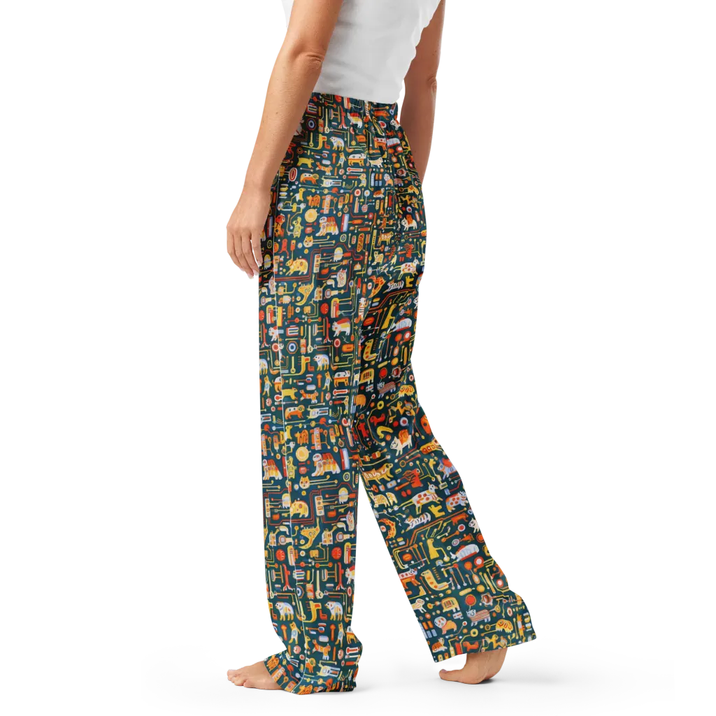 Circuit Critters on Women's Pajama Pants — Left
