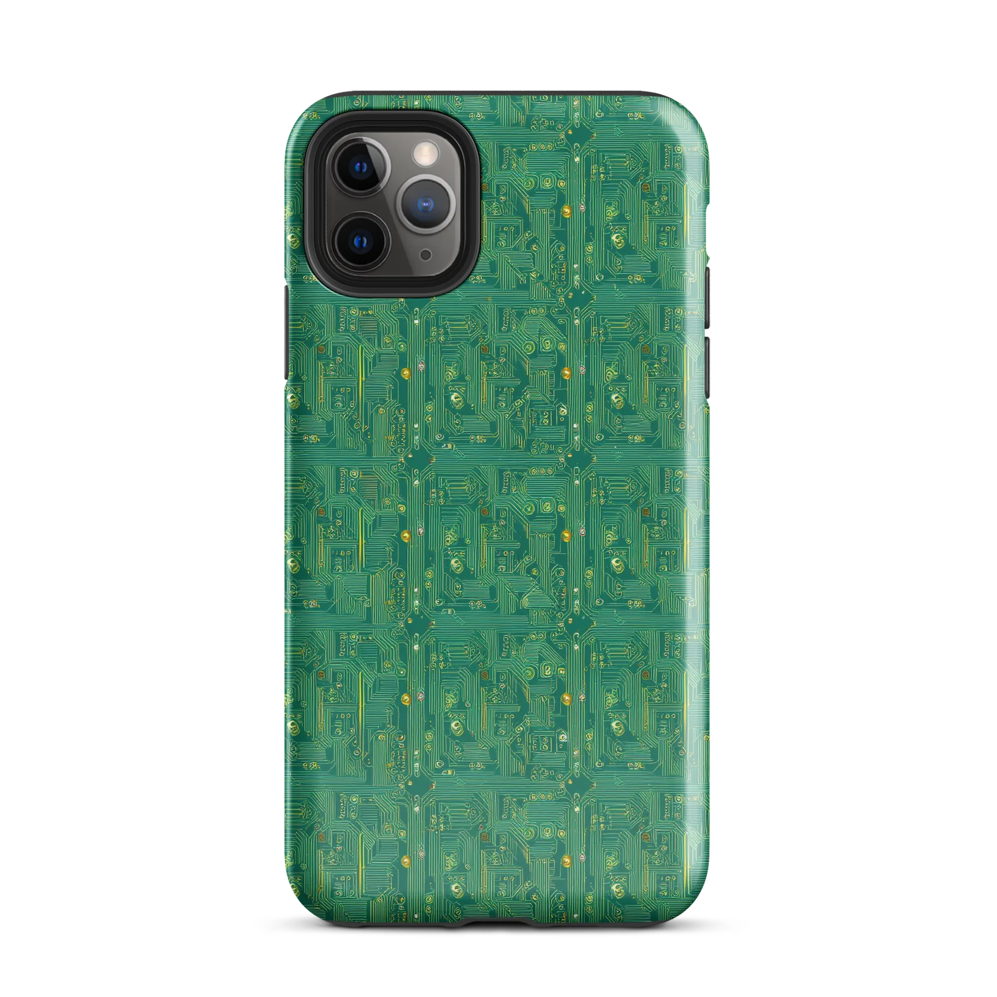 Golden Motherboard on Tough Case for iPhone® — Front