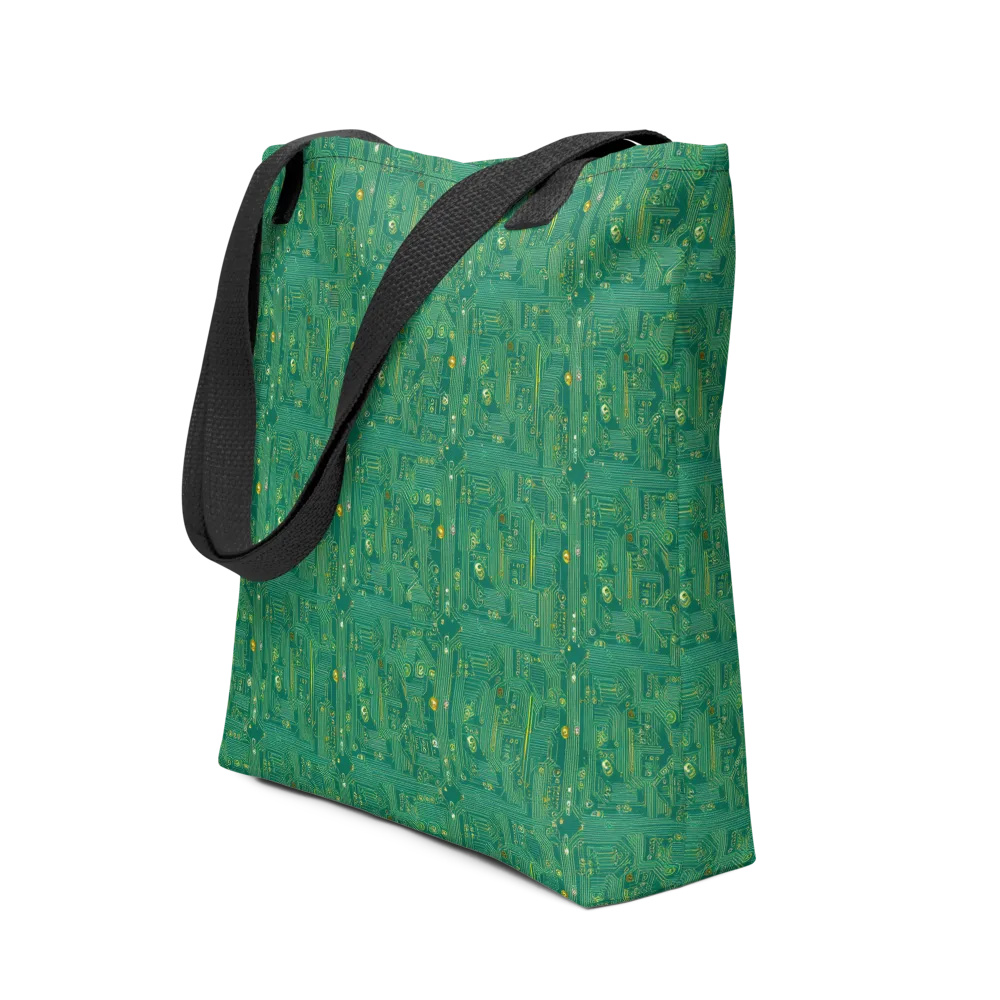 Golden Motherboard on Tote Bag — Front
